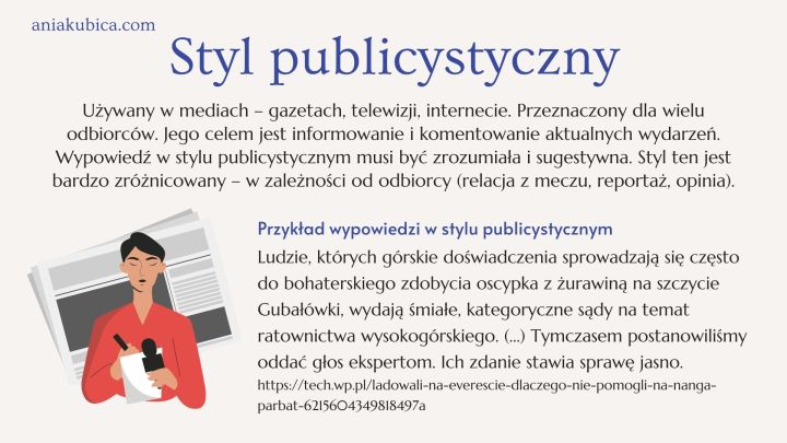 Tekst Został Napisany Stylem Publicystycznym Artystycznym