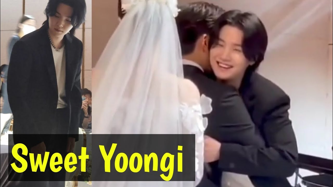 Sweet Min Yoongi hugging his brother on his wedding 💜 - YouTube Min Yoongi And His Brother