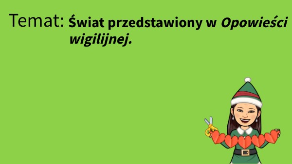 Świat przedstawiony w "Opowieści wigilijnej". Kto Jest Autorem Opowieści Wigilijnej
