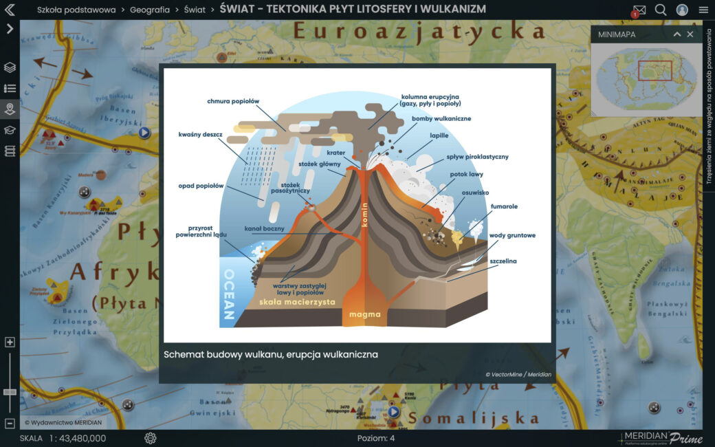 Świat - tektonika płyt litosfery i wulkanizm Wulkanizm I Trzęsienia Ziemi ćwiczenia
