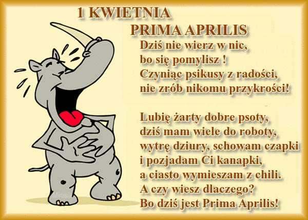 Psikusy Na Prima Aprilis W Szkole