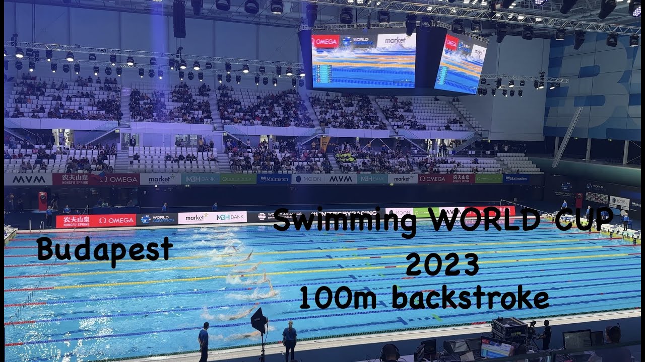 Swimming WORLD CUP 2023 - Budapest - 100m backstroke heats / Světový Igrzyska Olimpijskie 2023 Budapeszt