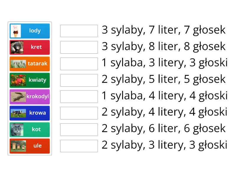 Sprawdzian Głoski Litery Sylaby Klasa 5