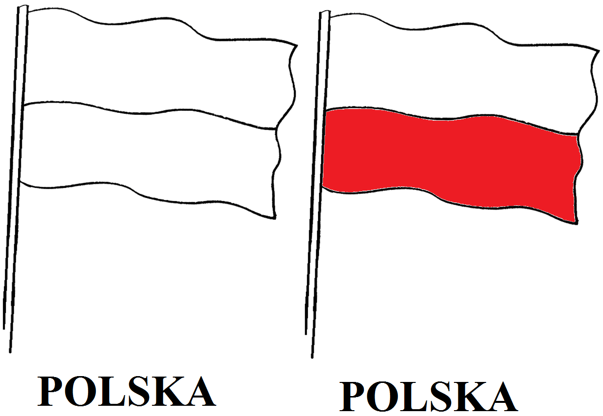 Symbole narodowe karty pracy - Moje Dzieci Kreatywnie Flaga Polski Opis Dla Dzieci