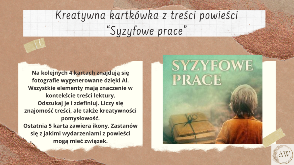 Kartkówka Z Treści Lektury Syzyfowe Prace Wersja A Odpowiedzi