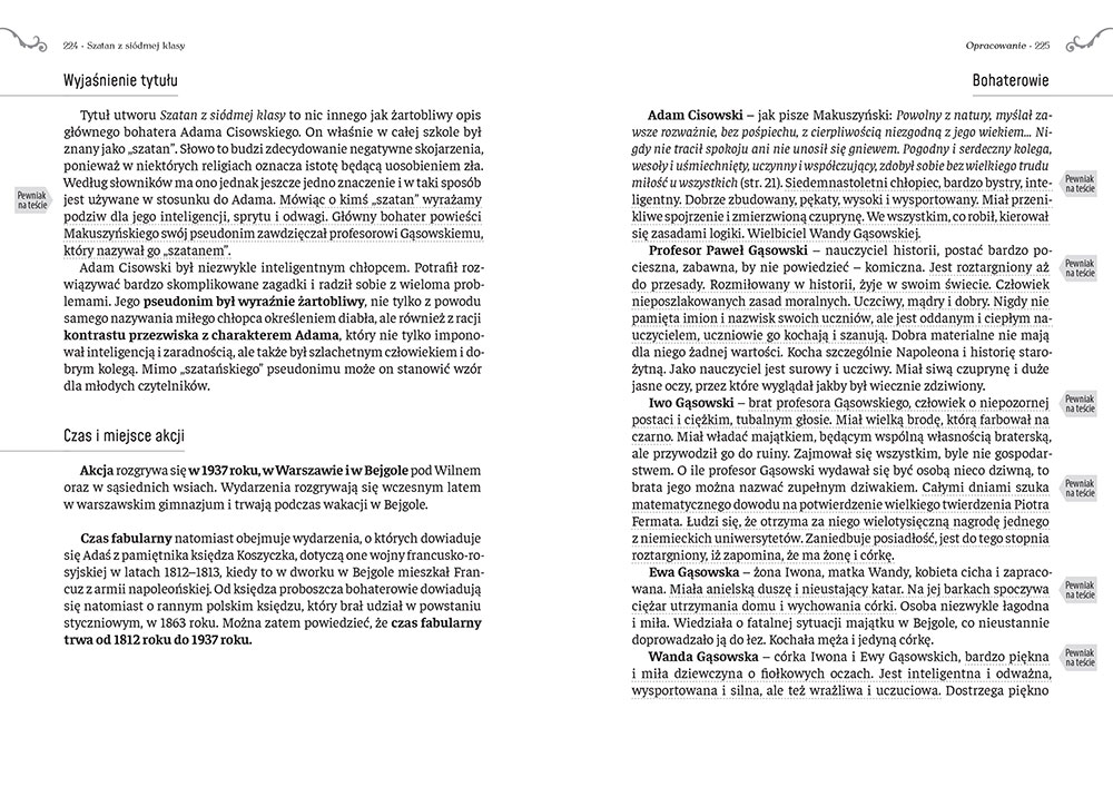 Szatan z siódmej klasy - Kornel Makuszyński | lektury szkolne z Szatan Z Siódmej Klasy Test Pdf