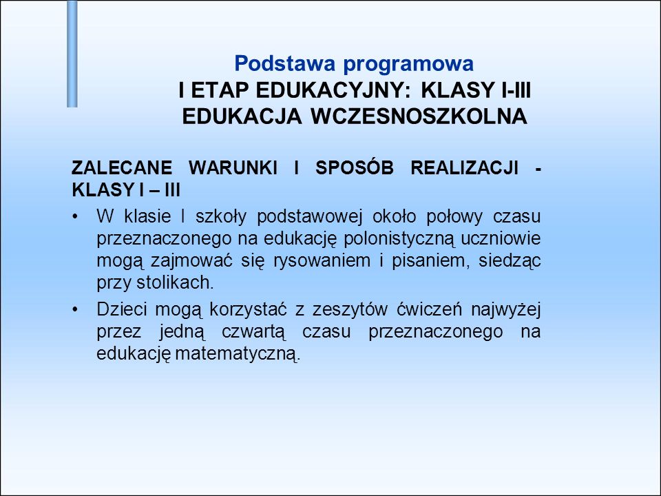 Podstawa Programowa 2018 Edukacja Wczesnoszkolna