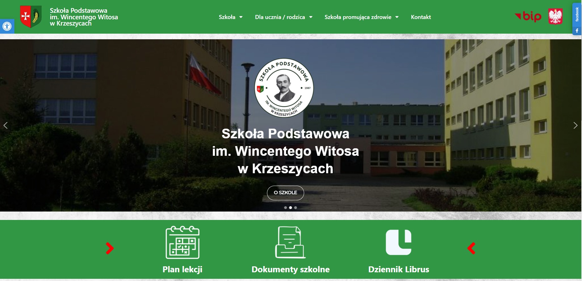 Szkoła Podstawowa im. Wincentego Witosa w Krzeszycach Zespl Szkl Im Wincentego Witosa