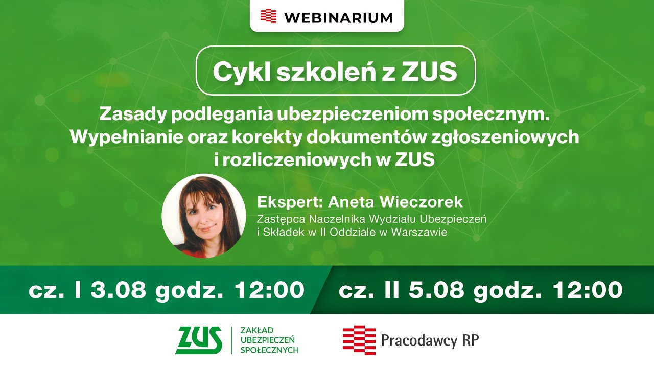 Szkolenia z ZUS: Zasady podlegania ubezpieczeniom społecznym cz. II Kto Podlega Obowiązkowi Ubezpieczenia Społecznego Lub Zaopatrzenia Emerytalnego
