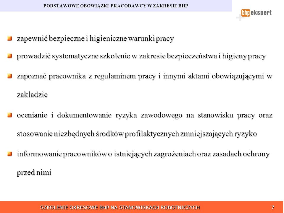 SZKOLENIE OKRESOWE BHP NA STANOWISKACH ROBOTNICZYCH - ppt video online Test Szkolenie Okresowe Bhp Na Stanowiskach Robotniczych Odpowiedzi