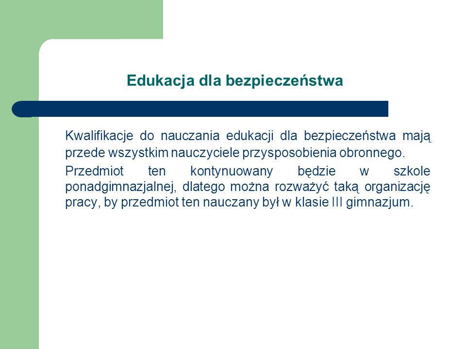 Szkolne plany nauczania - ppt pobierz Edukacja Dla Bezpieczeństwa Sprawdzian Klasa 8