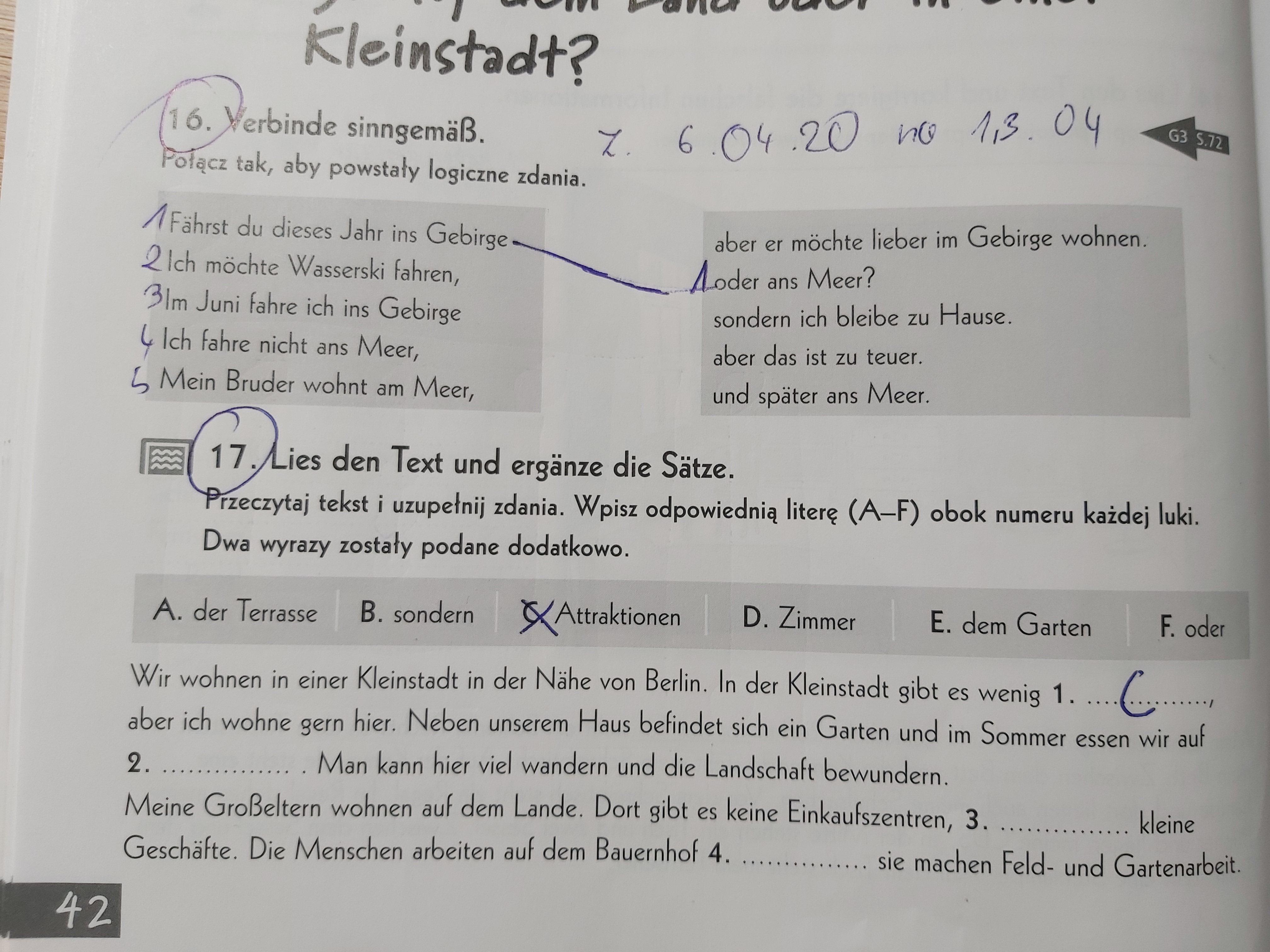 Szukam szybko rozwiązania z zeszytu ćwiczeń kompass TEAM 2 klasa 8 Kompass Team 2 Sprawdziany Pdf