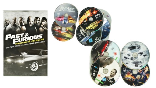 SZYBCY I WŚCIEKLI | 9 CZĘŚCI | DVD | J. ANGIELSKI 12539534221 - Sklepy Szybcy I Wsciekli Ile Jest Czesci