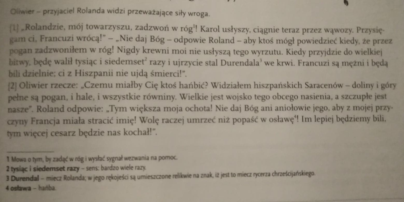 Tablica online: Pieśń o Rolandzie - wzór rycerza w epoce "miecza i krzyża" Podaj Powody Dla Ktorych Autorka Uwaza