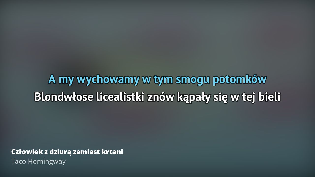 Czlowiek Z Dziura Zamiast Krtani Tekst