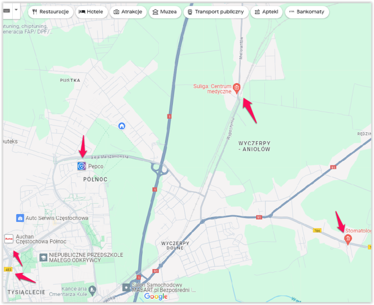 Tajemnice Google Maps – co oznaczają symbole i znaki na mapie | Semcore Umowny Znak Na Mapie Lub Planie