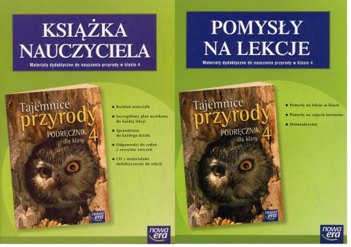 Tajemnice przyrody 4 Książka nauczyciela + Pomysły na lekcję Przyroda Tajemnice Przyrody Klasa 4