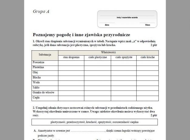 Tajemnice Przyrody Klasa 4 Sprawdziany - question Przyroda Klasa 4 Sprawdziany Tajemnice Przyrody Dzial 5