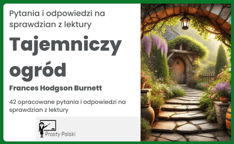 Tajemniczy Ogród Test Z Odpowiedziami Chomikuj