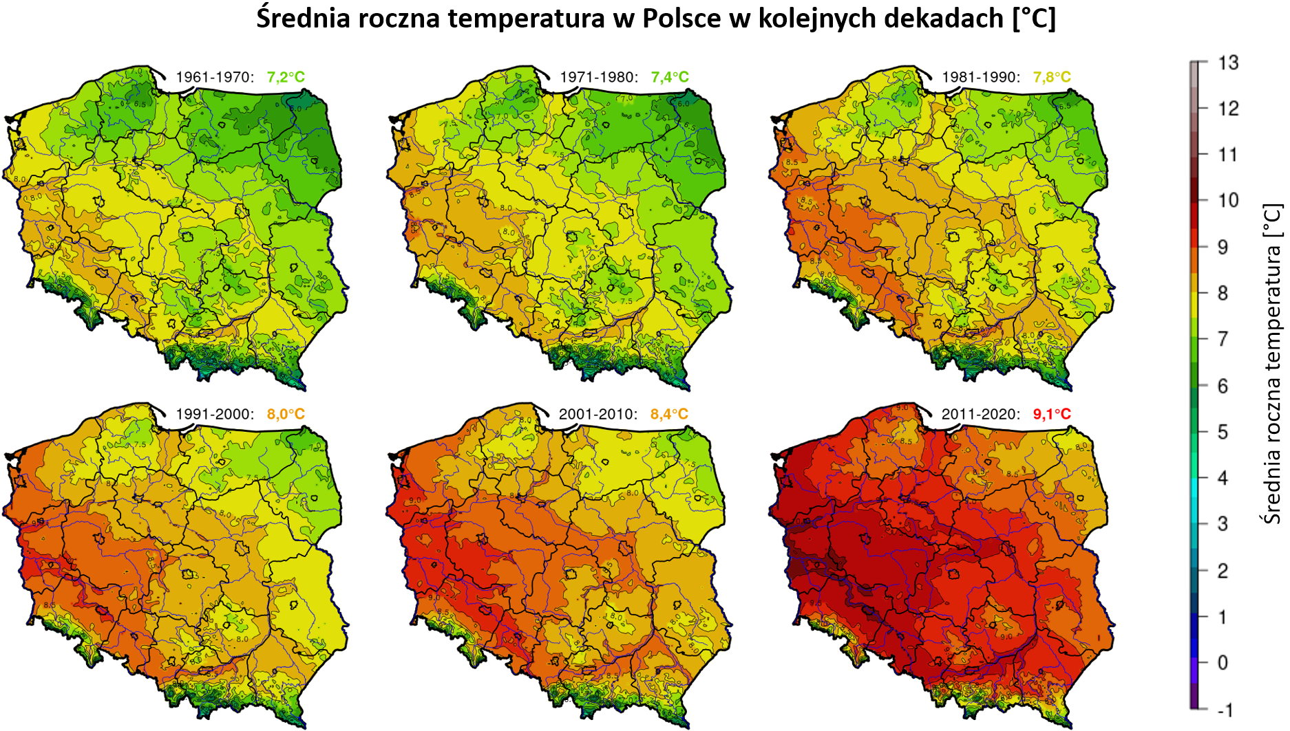 Talking climate — don’t even mention global warming | by Ewa Kielsznia średnia Temperatura Miesięczna W Polsce