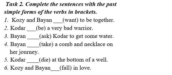 Complete The Dialogue With The Past Simple Form Of The Verbs In Brackets