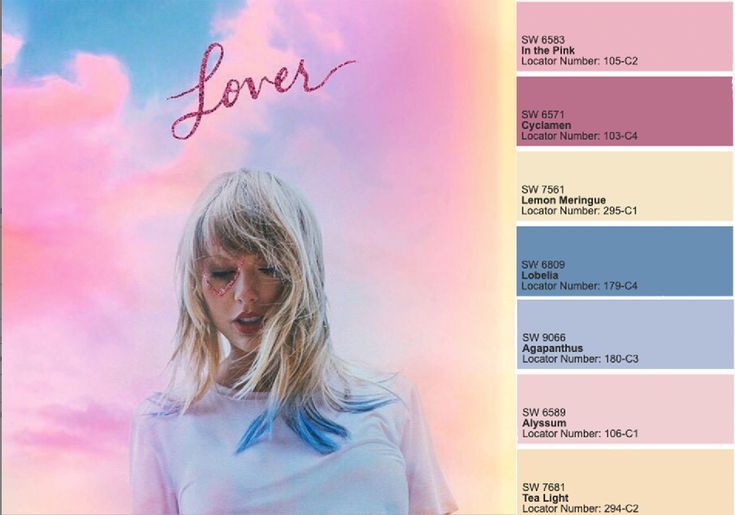 Taylor Swift 'Lover' Paint Color Palette in 2023 | Taylor swift album Cual Es El Color Favorito De Taylor Swift