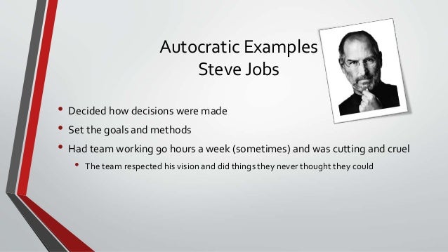 Steve Jobs Autocratic Leadership Style Pdf