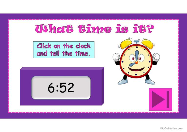 Telling the time (quiz): English ESL powerpoints Telling The Time Flashcards Pdf