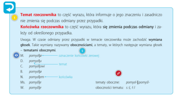 Temat i końcówka rzeczownika Temat I Koncowka Rzeczownika Sprawdzian Klasa 5