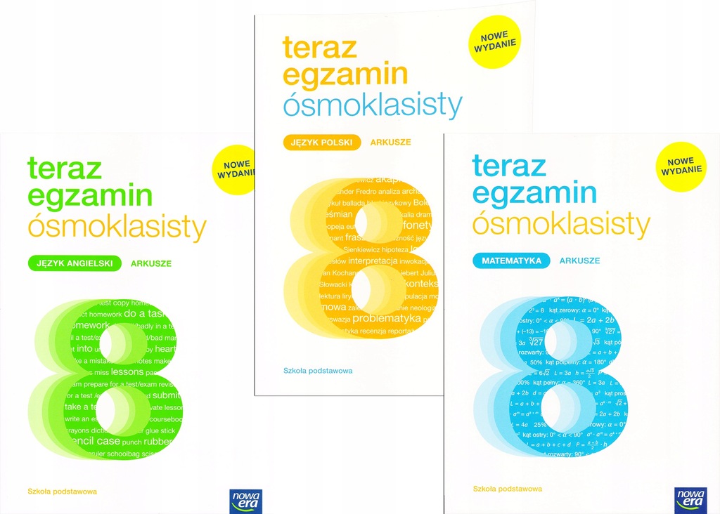 Teraz egzamin ósmoklasisty Arkusze KPL NOWA ERA - 12026668335 Nowa Era Teraz Egzamin ósmoklasisty Arkusze Nagrania