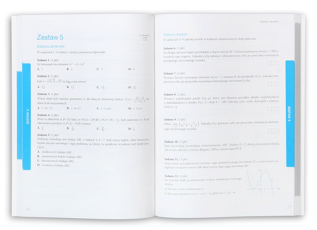 Teraz matura. Matematyka. Zbiór zadań i zestawów maturalnych. Poziom Matematyka 2 Zbiór Zadań Zakres Rozszerzony Liceum Technikum Pdf