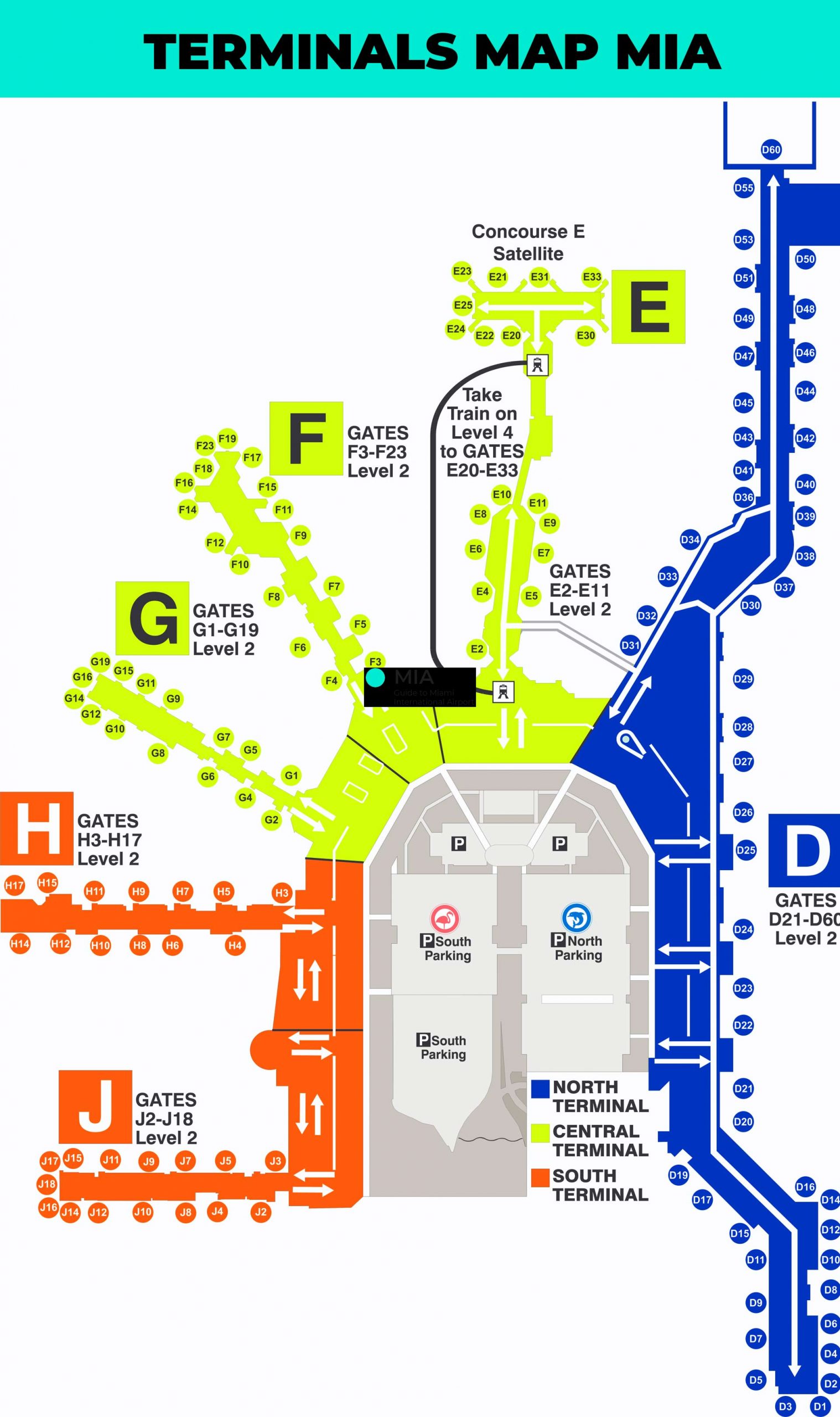Terminal map airport Miami international airport | Gate Mia Miałem Sen Iż Pewnego Dnia Ten Naród Powstanie