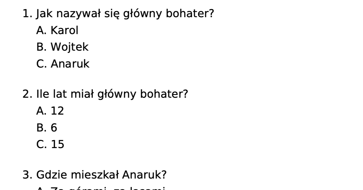 Test Diagnozujacy Z Angielskiego 1 Liceum