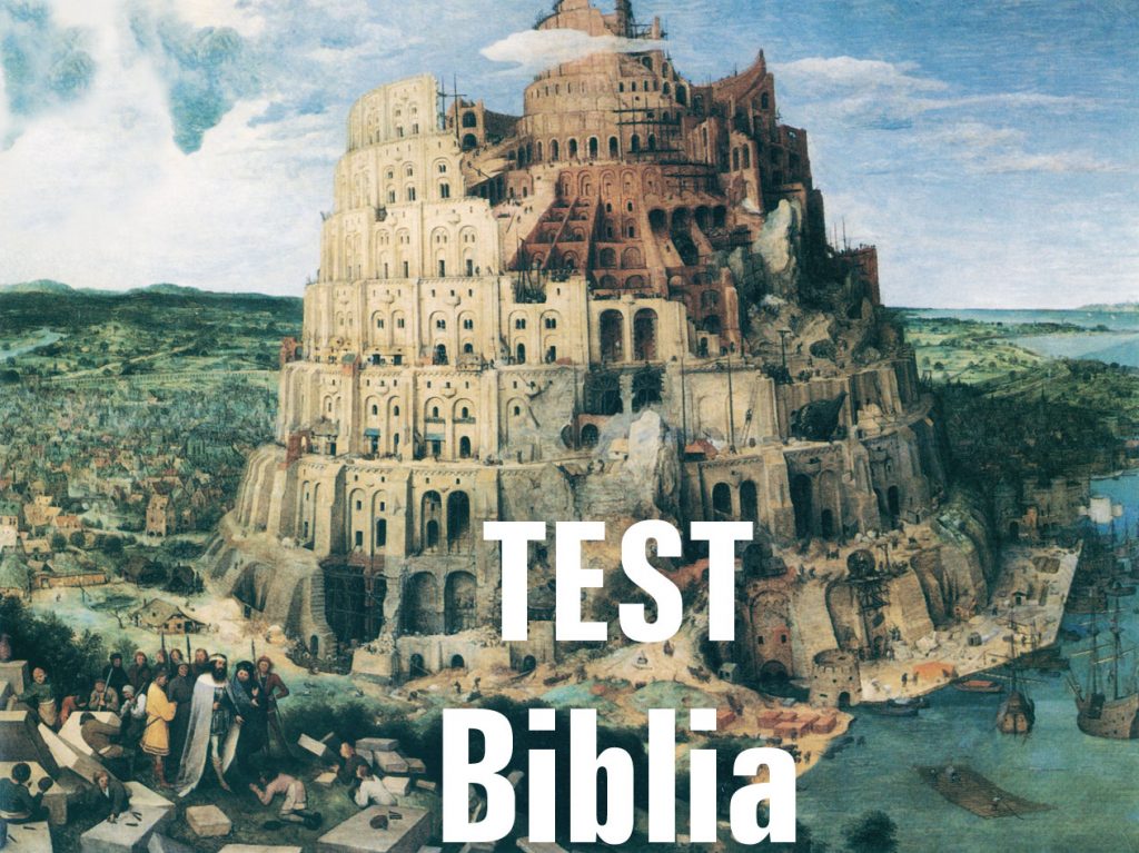 Biblia Test Klasa 1 Liceum