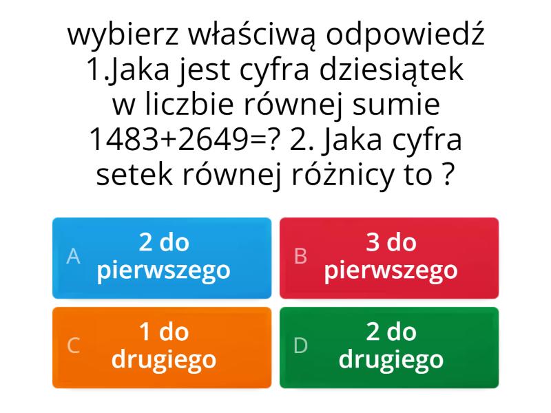 test matematyka z plusem klasab 4 wersja c - Quiz Graniastosłupy Test Matematyka Z Plusem