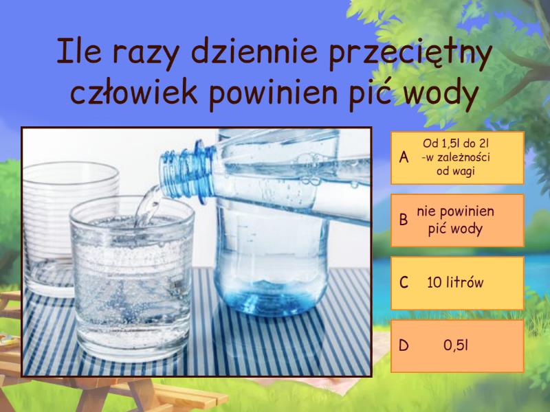 Test o zdrowym odżywianiu - Quiz Test O Zdrowym Odżywianiu Gimnazjum