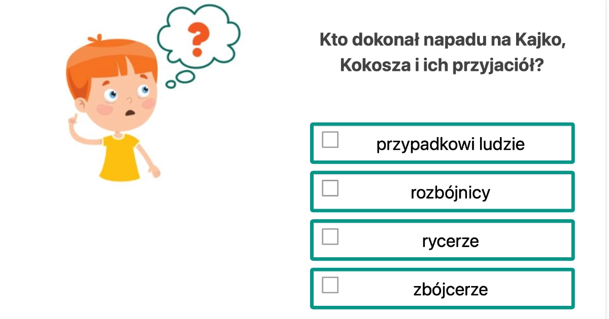 Test sprawdzający z lektury kajko i kokosz szkoła latania Test Z Lektury Kajko I Kokosz