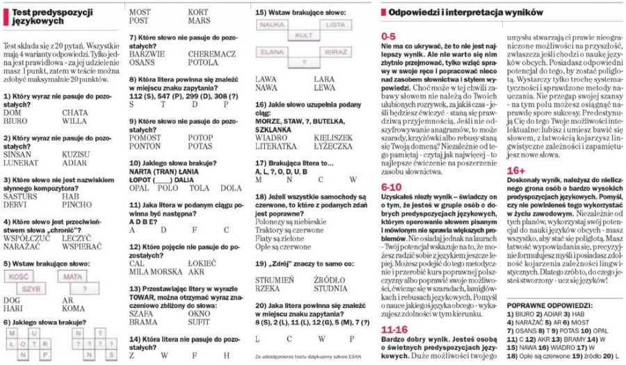 Test Ten Obcy Ten Obcy Sprawdzian Ze Znajomości Lektury Z Odpowiedziami