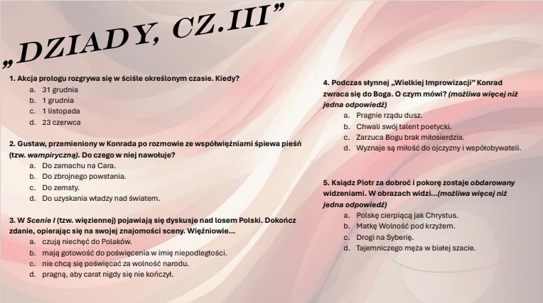 Dziady Cz 3 Test