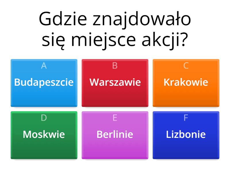 Test z "Chłopcy z Placu Broni" - Quiz Quiz Z Chłopców Z Placu Broni