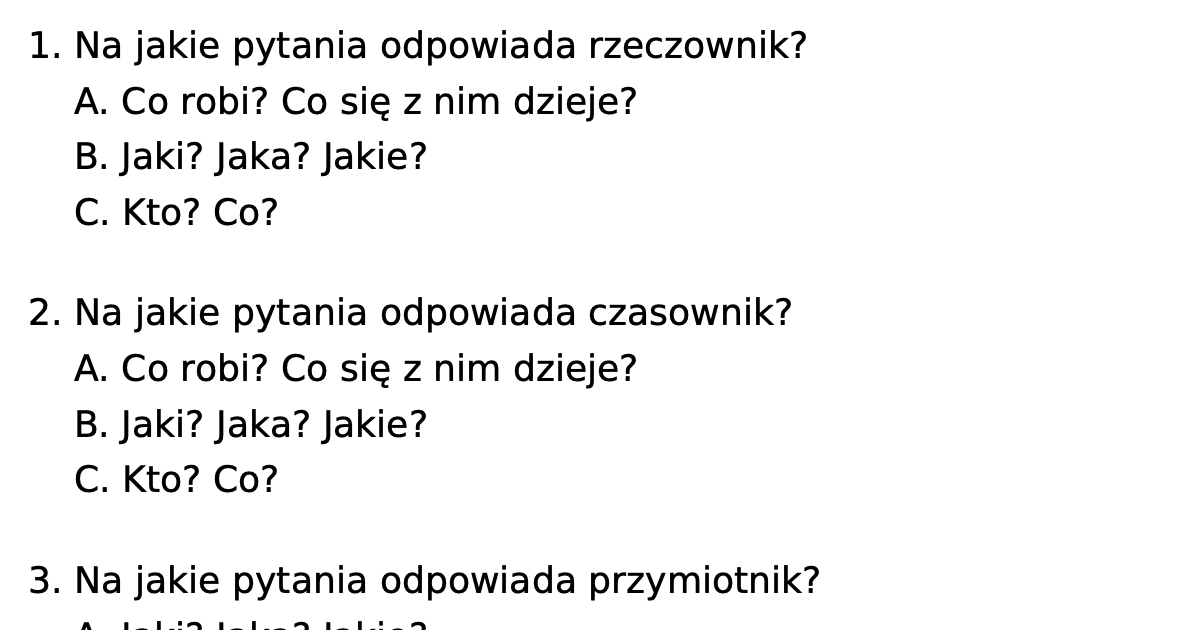 Test z części mowy dla uczniów klasy 2 do druku dla uczniów klas 2 Sprawdzian Z Katw Klasa 5 Do Wydrukowania