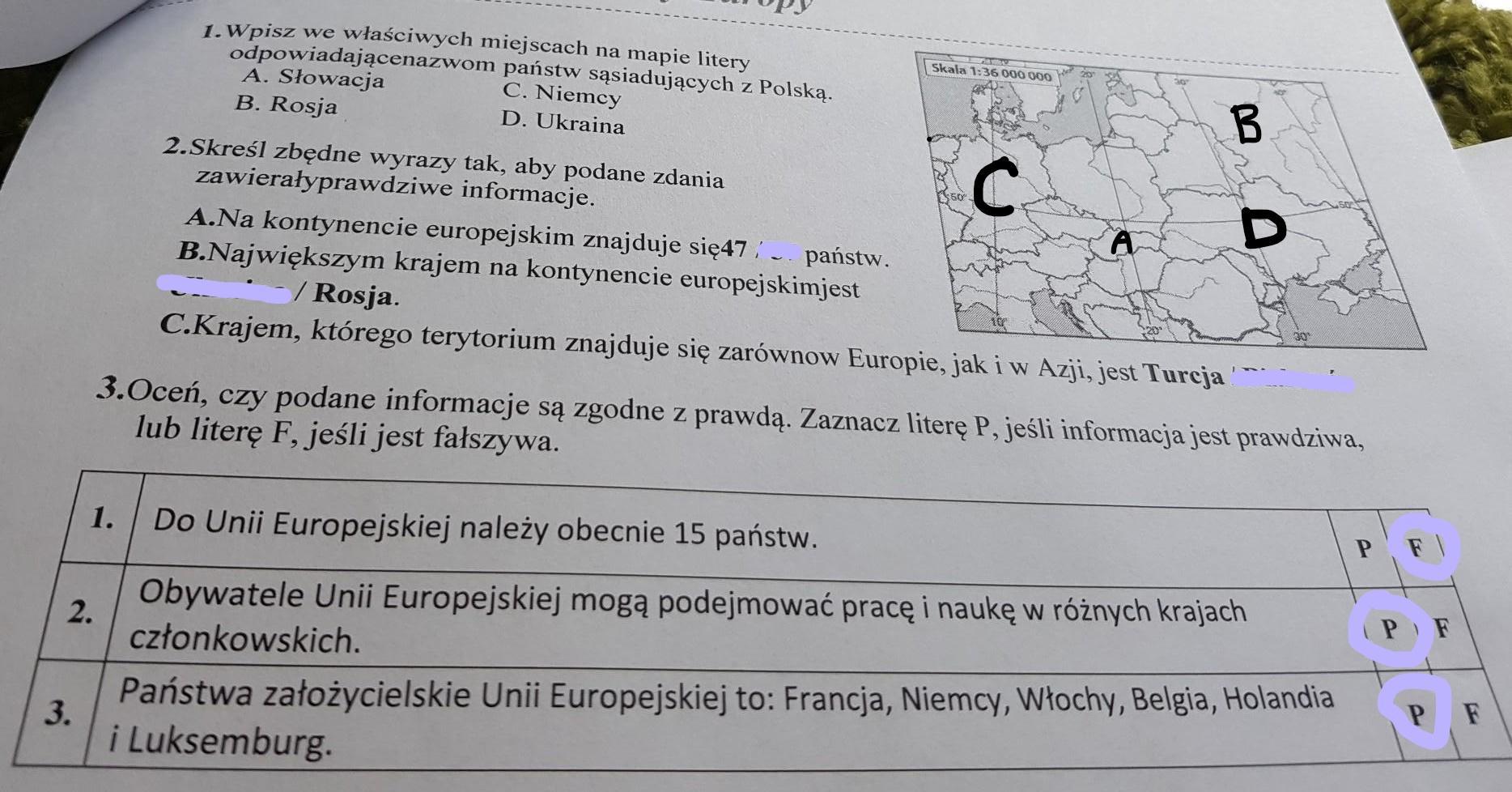Test Z Geografii Klasa 5 Rozdzial 1