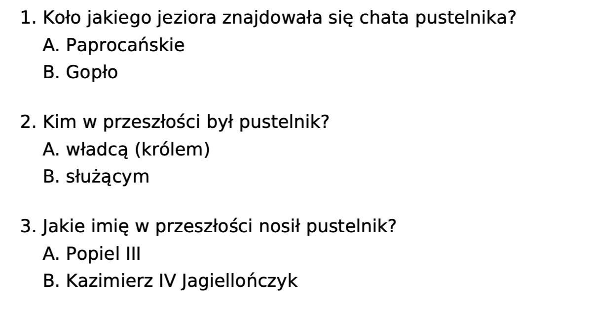 Balladyna Test Ze Znajomości Lektury