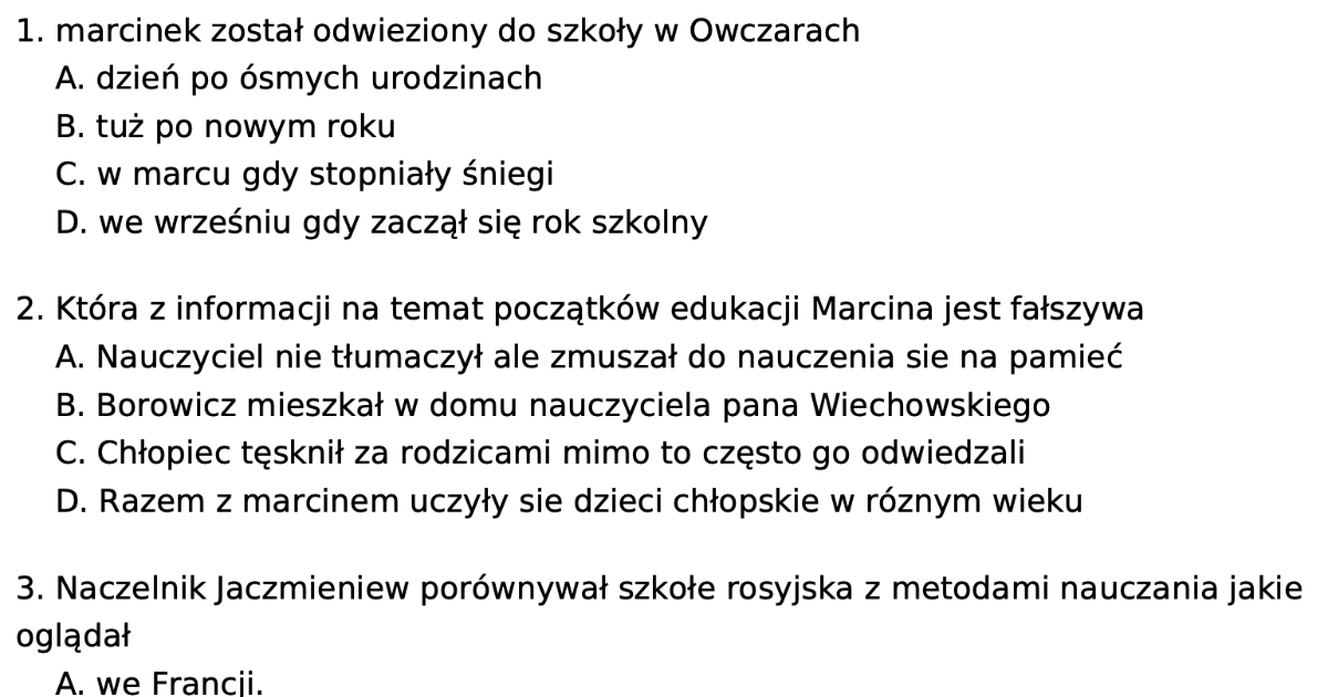 Sprawdzian Z Lektury Syzyfowe Prace Pdf