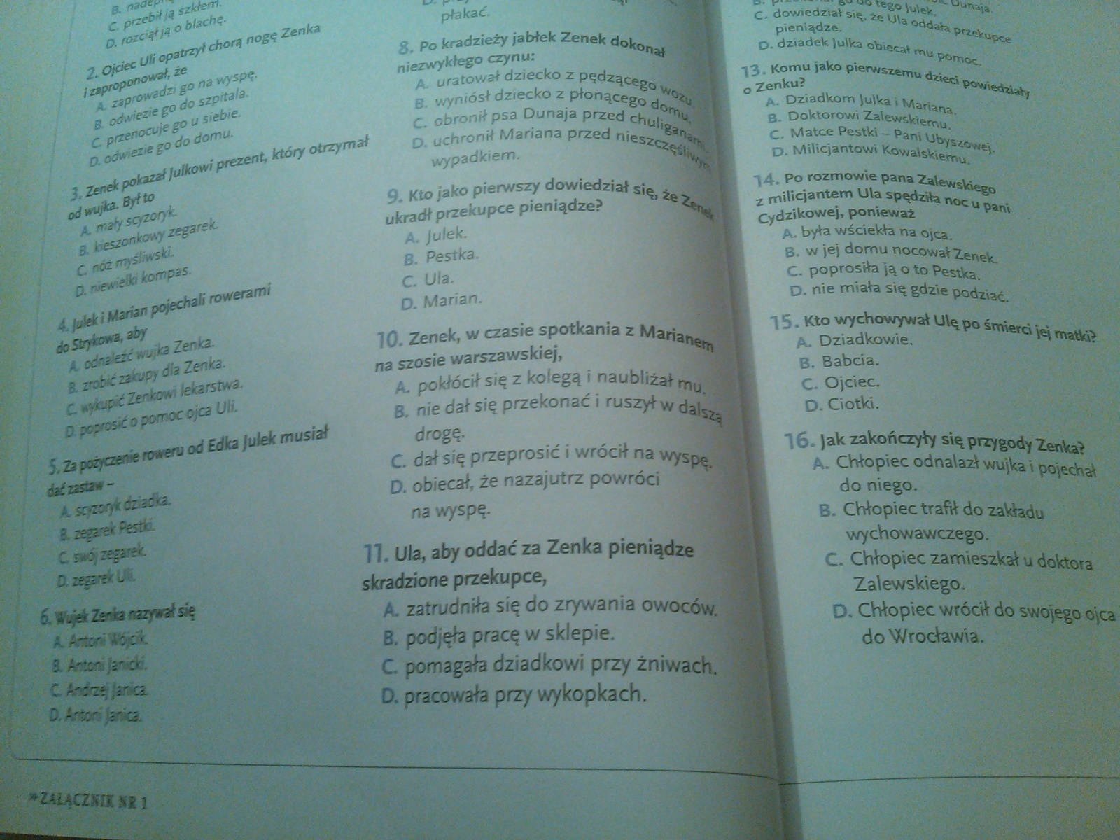 Test Z Lektury Ten Obcy Sprawdzian Społeczeństwo średniowiecza Klasa 5