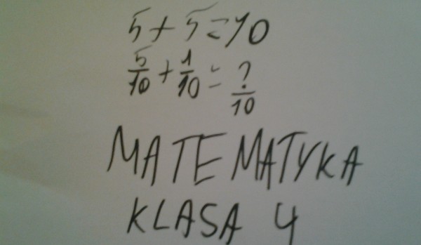 Test z matematyki dla 4 klasy | sameQuizy Caloroczny Test Z Matematyki Kl 4