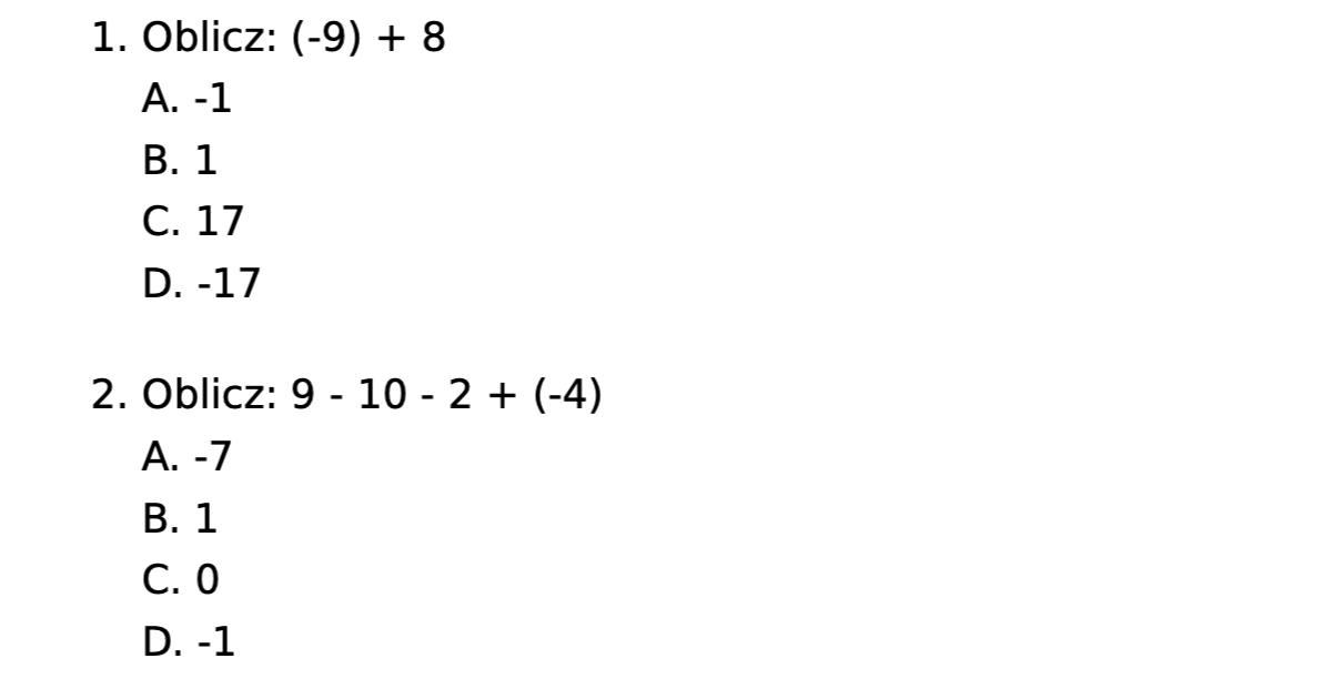 Matematyka Kl 6