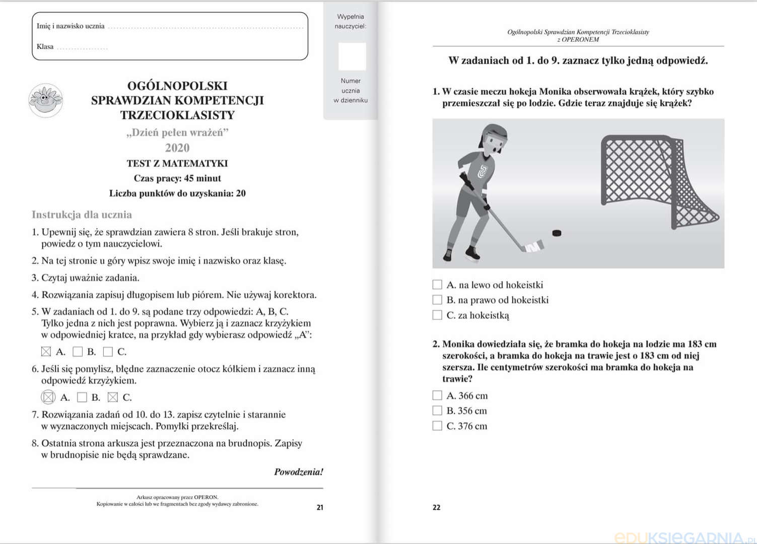 Komórka Podstawowa Jednostka życia Sprawdzian Pdf