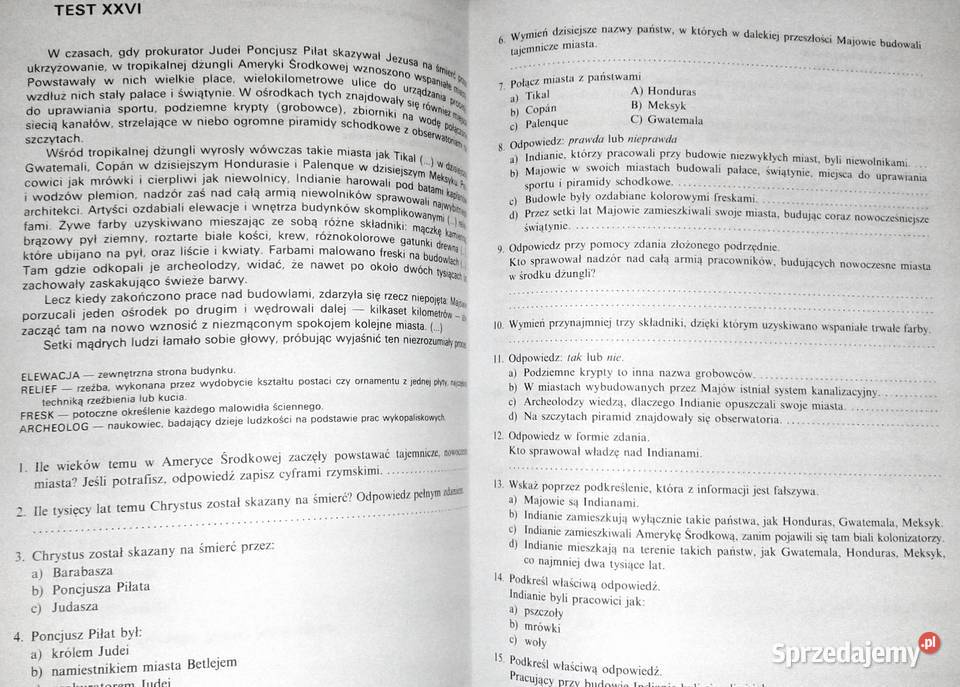 Testy kompetencji z języka polskiego dla kandydatów do LO Chełm Testy Z Jezyka Polskiego Klasa 4