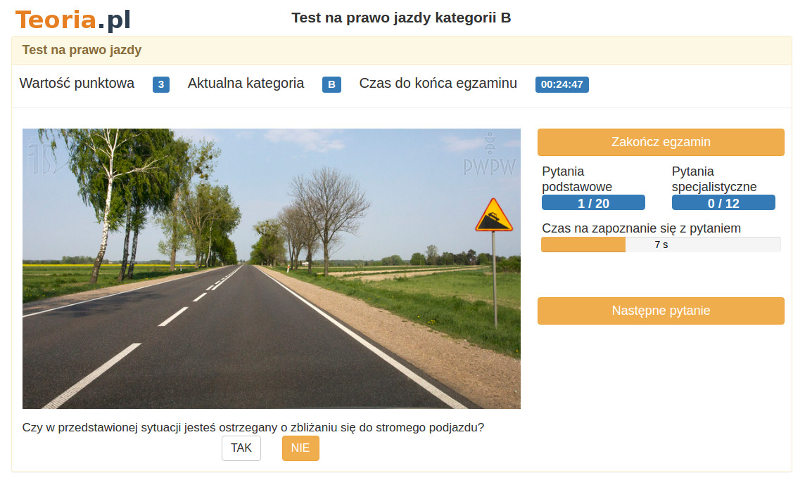 Testy Na Prawo Jazdy Nauka Działami